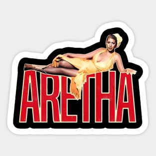 Aretha franklin///Retro for fans Sticker